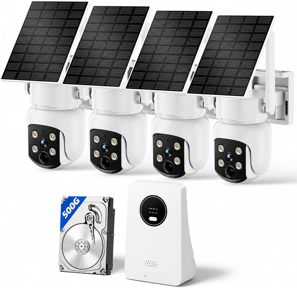 KCSNYOPRO Cámaras de seguridad inalámbricas para exteriores, kit cl...