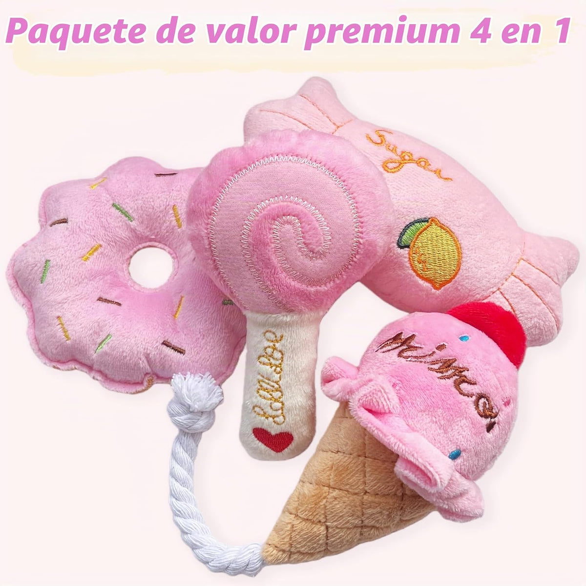 MOSYZEO Juguetes para perros pequeños, bonito juego de juguetes de...