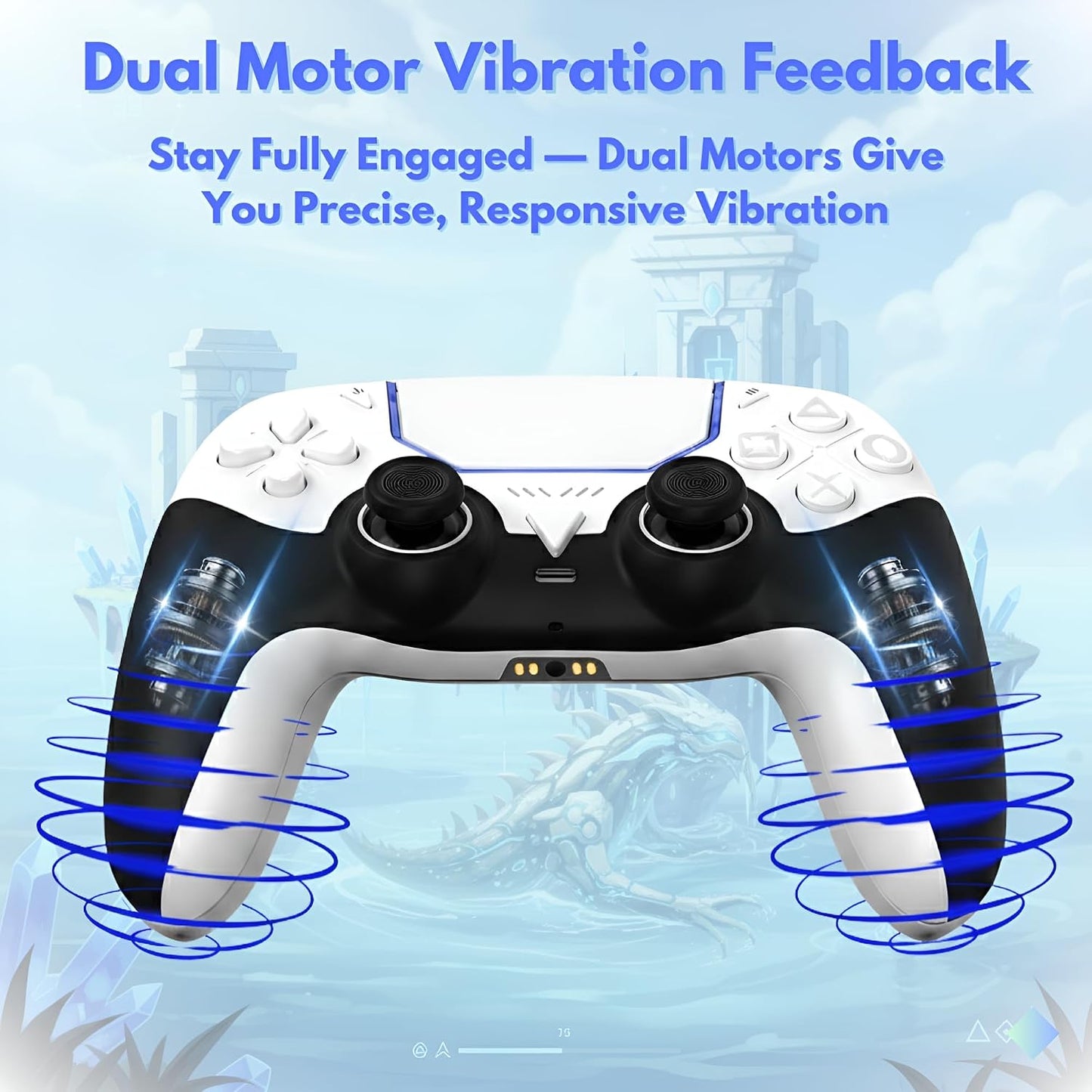 Mando inalámbrico GioMay Pro compatible con joysticks de efecto Hal...