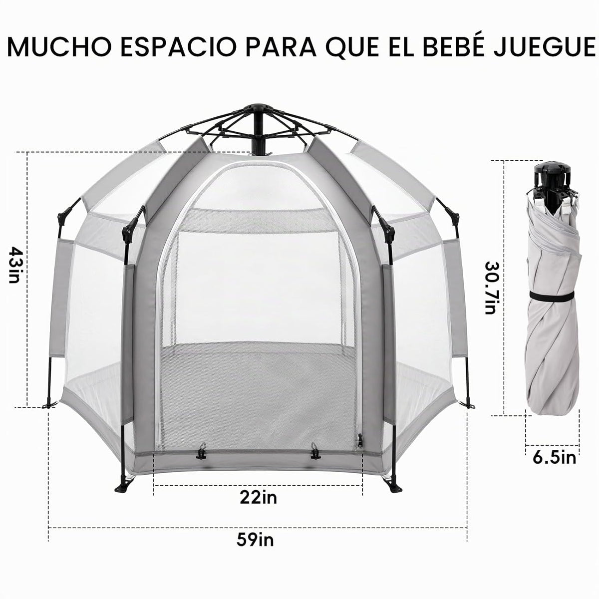 Palopalo Tienda de campaña de playa para bebés desplegable - Toldo...