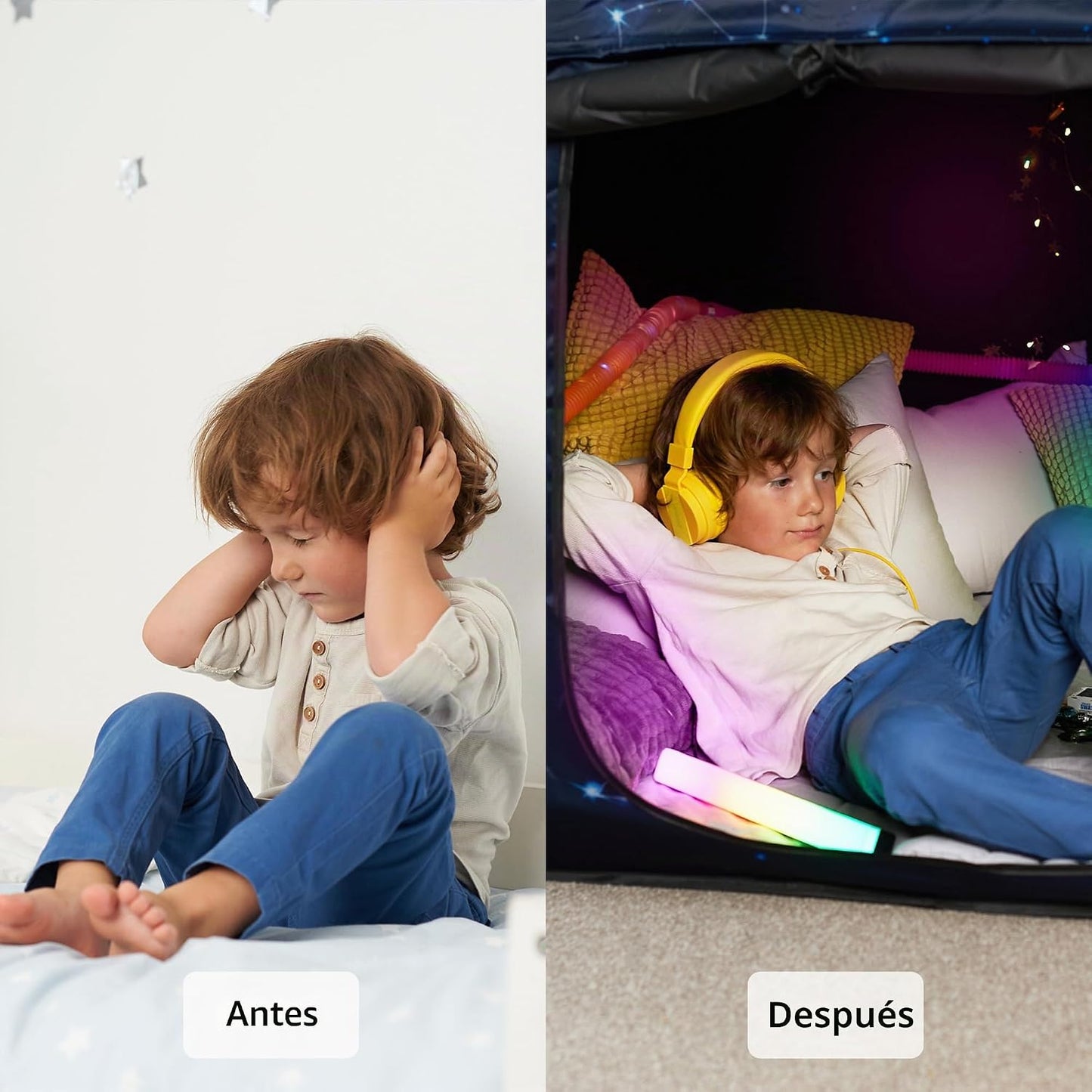 Tienda de campaña sensorial | Esquina tranquila para que los niños...