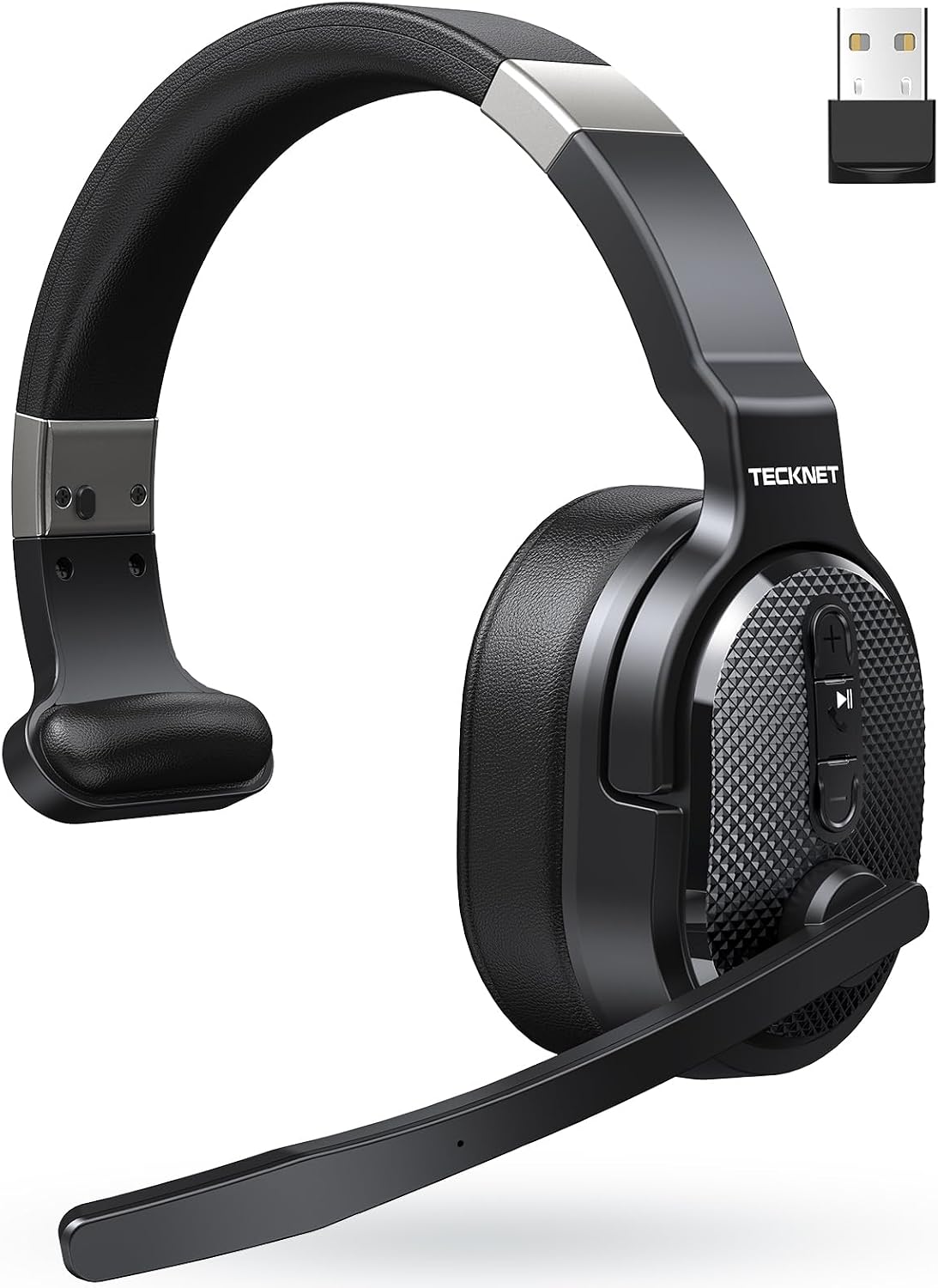 TECKNET Auriculares inalámbricos Bluetooth Trucker, micrófono con |...