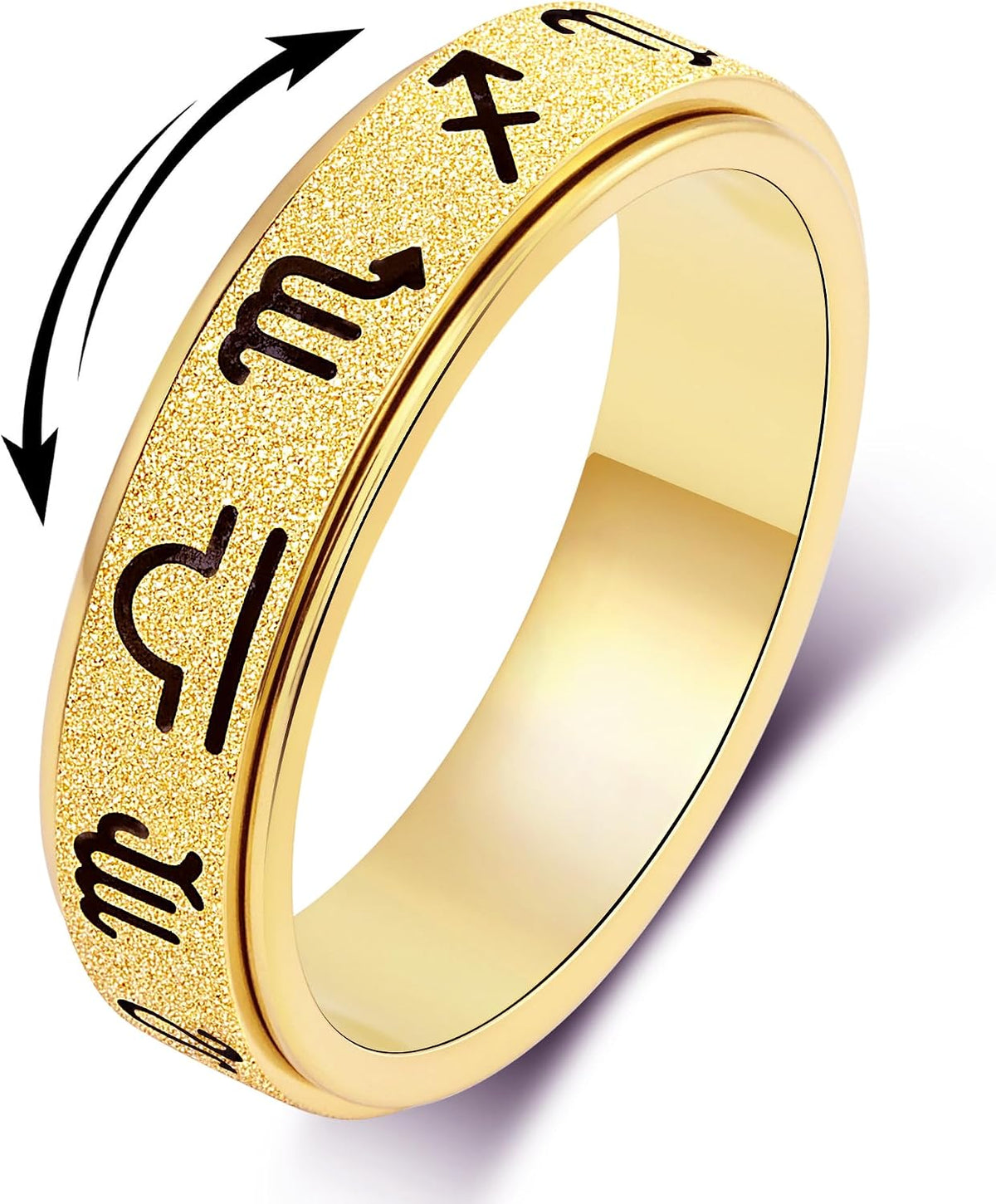OreilleStar Fidget Toys - Anillo giratorio para adultos, anillo gir...