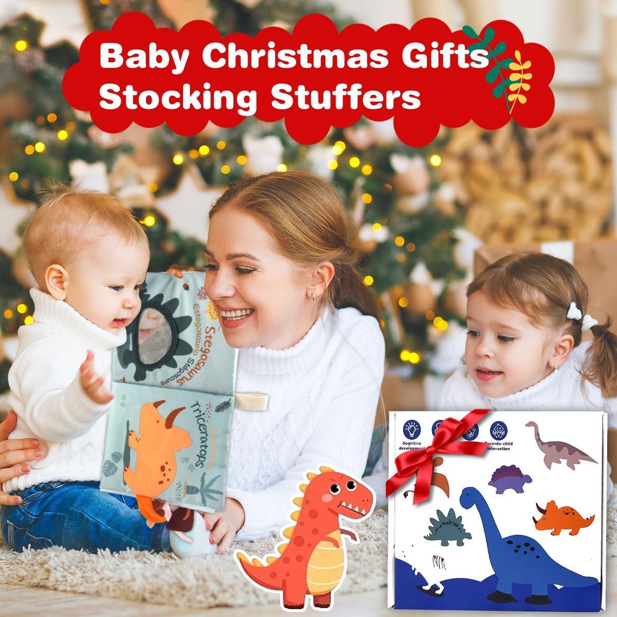 Richgv Libros de juguetes para bebés de 0 a 6 a 12 meses, regalos p...