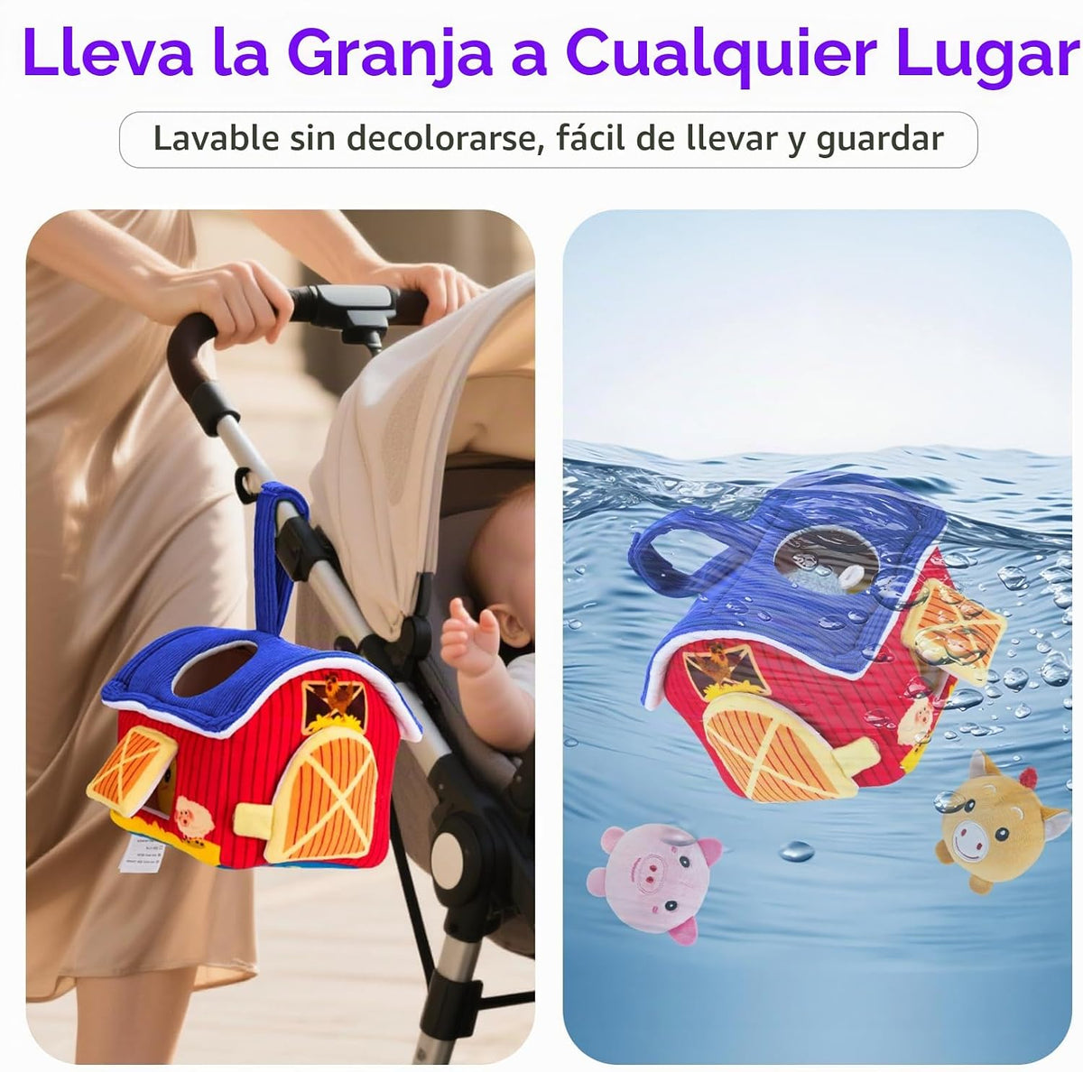 NECTAR BABY - Juguetes para bebés de 0 a 12 meses, animales de gran...