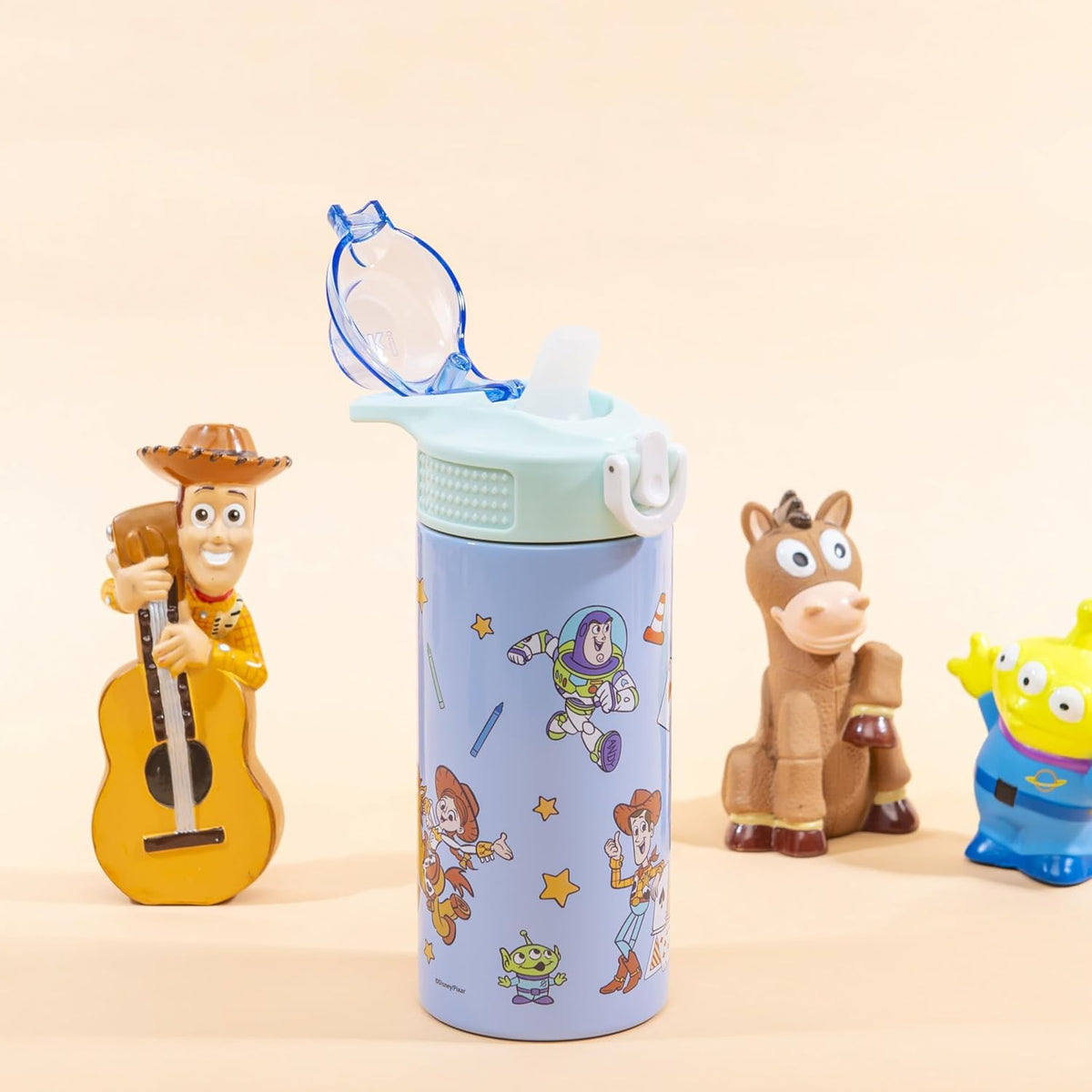 Zak Designs Disney Toy Story Sage - Botella de agua para niños con...