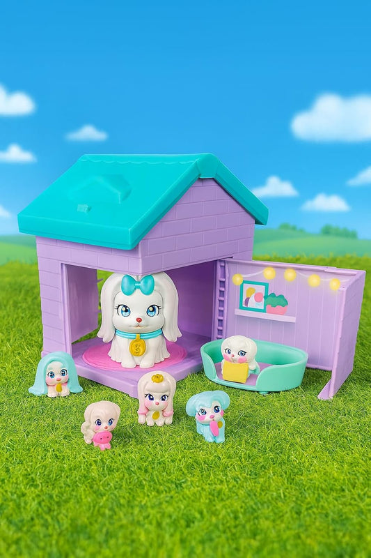 Little Live Pets Paquete de juego de casa para perros, colección Ma...