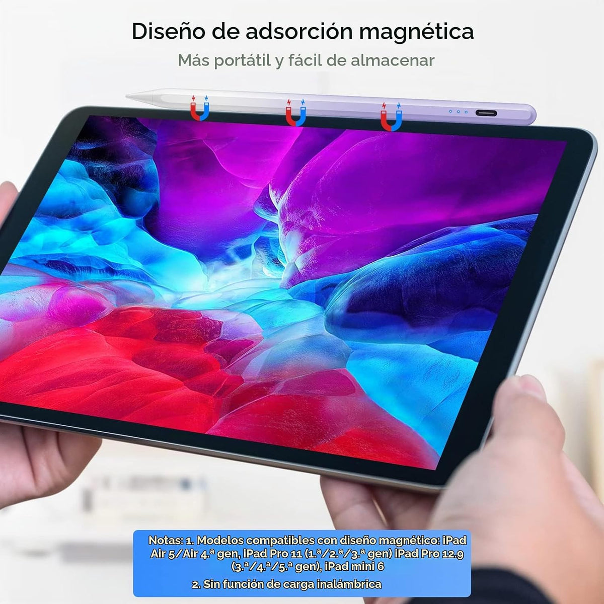 Cisteen Lápiz Táctil para iPad 2025-2018 con Carga más Rápida, Lápi...