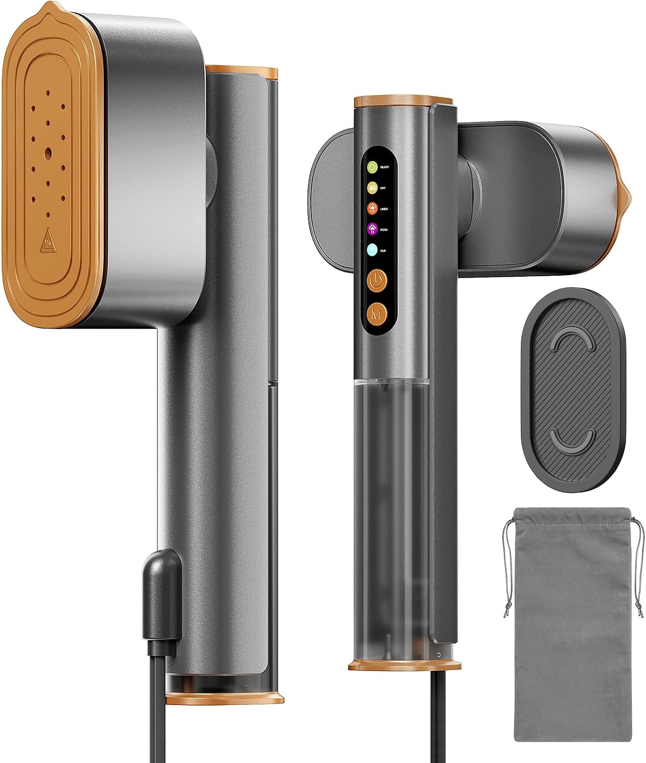 Vaporizador de viaje para ropa, vaporizador portátil de doble volta...
