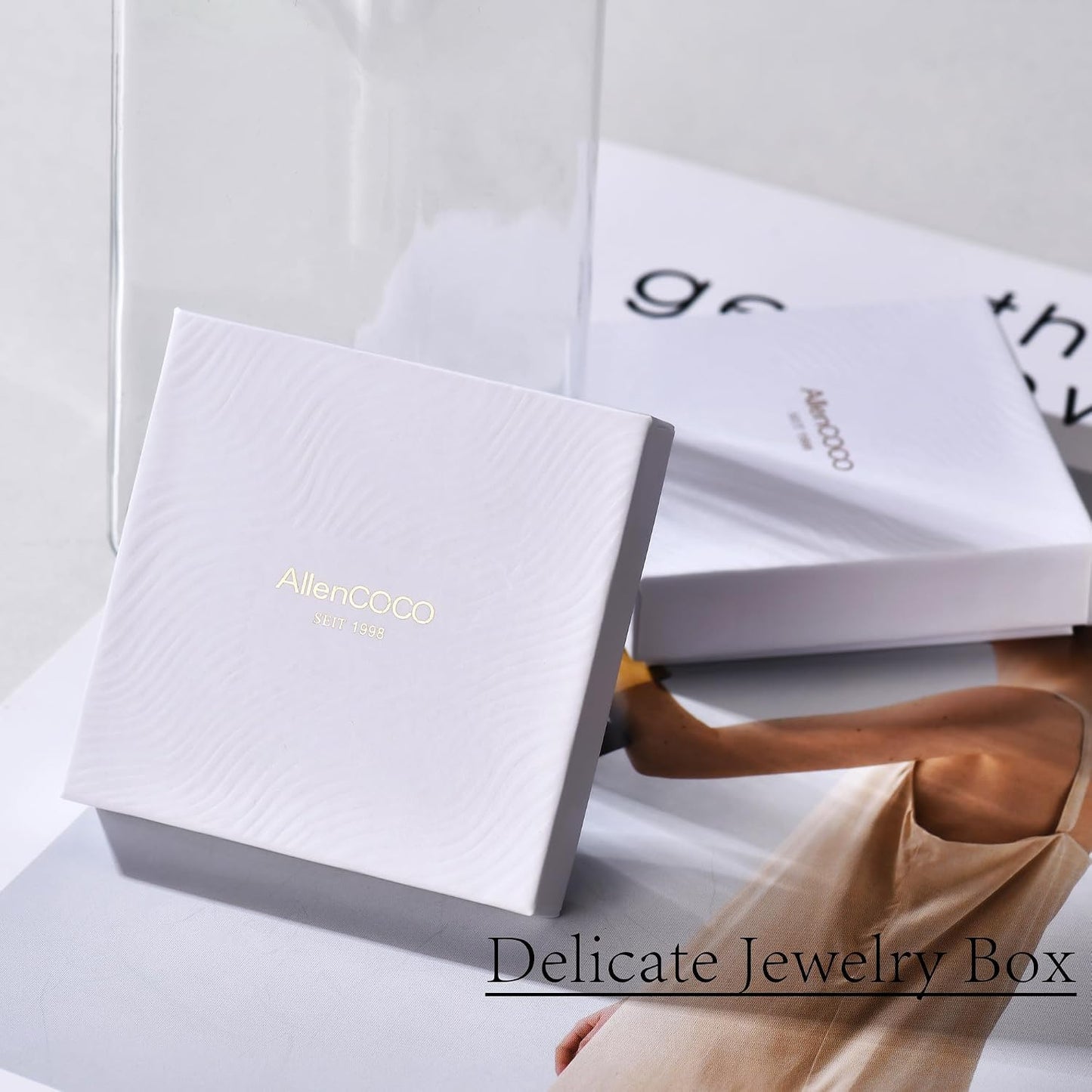 AllenCOCO - Collar de oro delicado para mujer, collares lindos y de...
