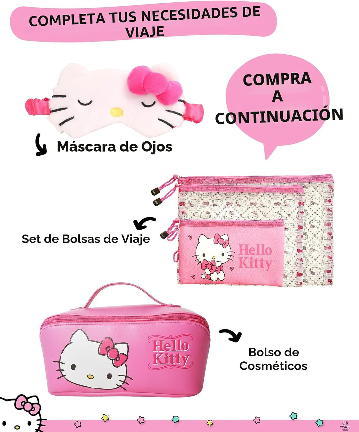 Hello Kitty Funda de pasaporte para licencia oficial de viaje, rega...