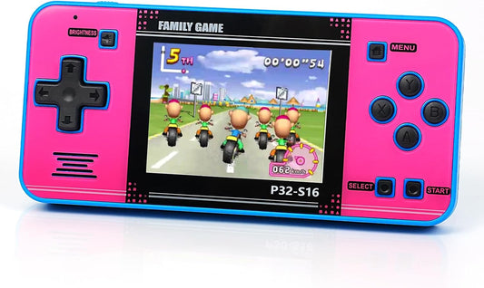 Juego portátil para niños, 220 videojuegos de 32 bits integrados, p...