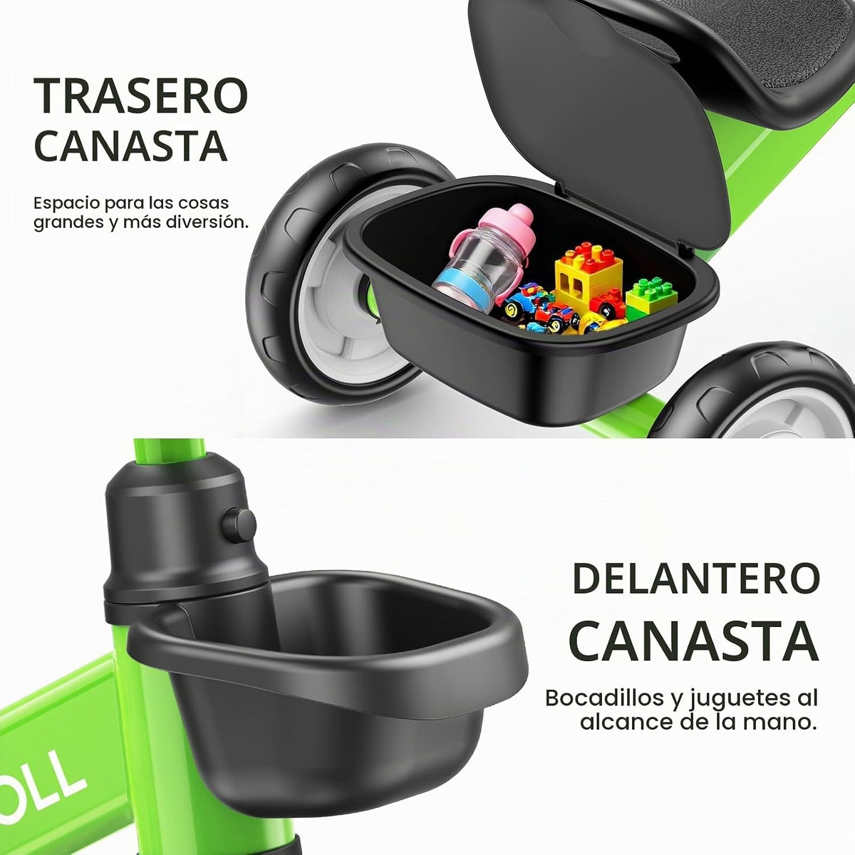 Umatoll Triciclo para niños pequeños de 2 a 5 años, Bicicleta ajust...