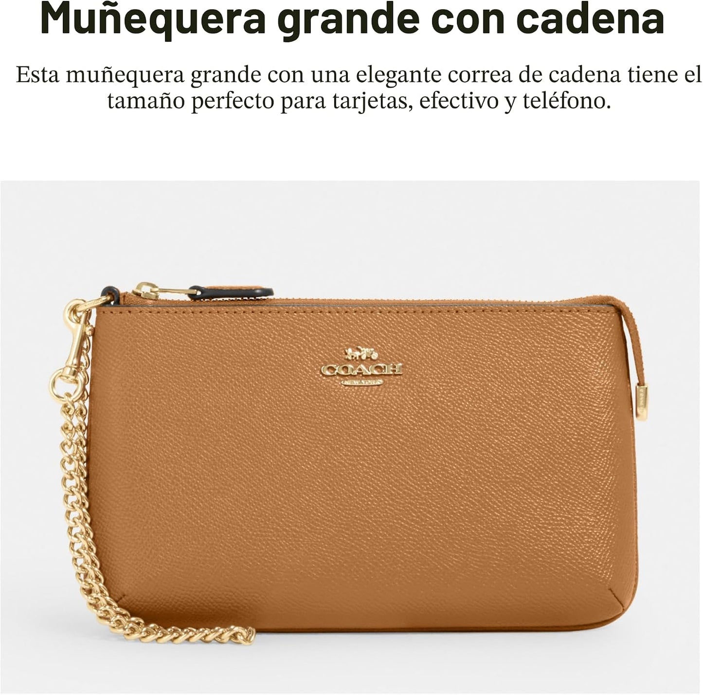 Coach Cartera Grande para Mujer con Cadena W