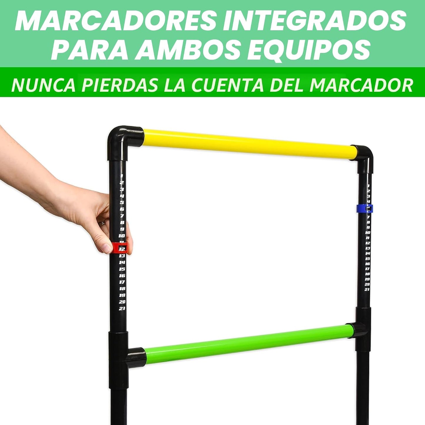 GoSports Juego de lanzamiento de escalera para interiores y exterio...