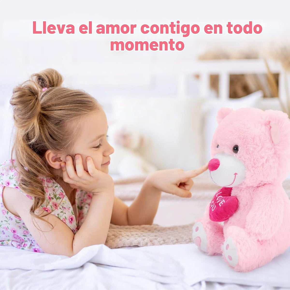 MaoGoLan Osito de Peluche Pequeño con Corazón Rojo, Osito de Peluch...