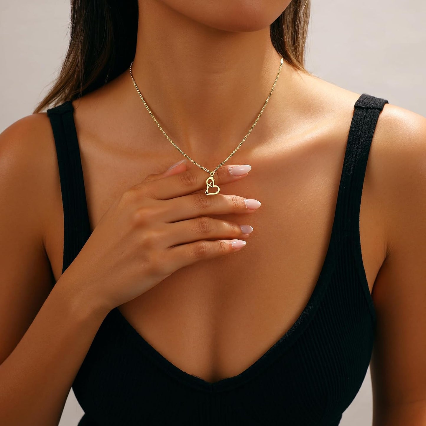 JIKASI Collar de cruz para mujer, chapado en oro o plata de 14 quil...