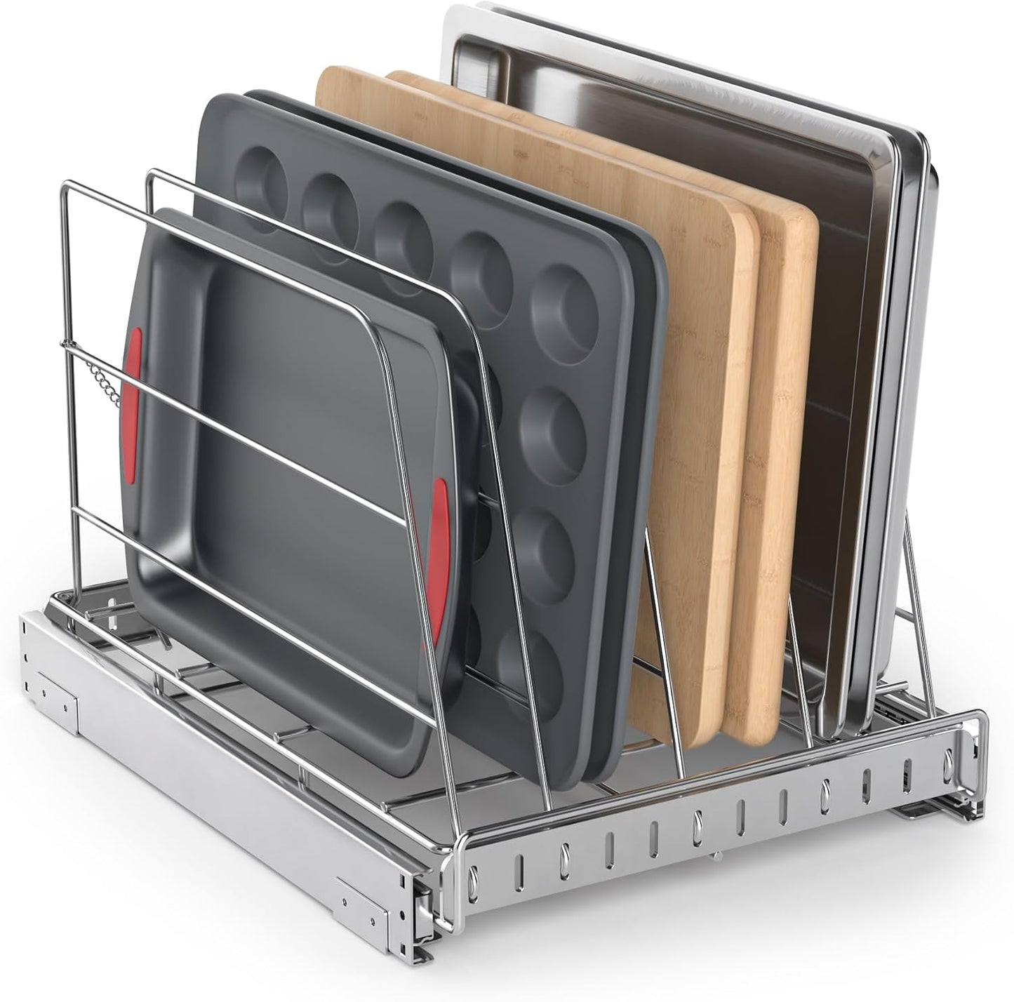 Organizador de gabinete extraíble para tabla de cortar, bandeja de...