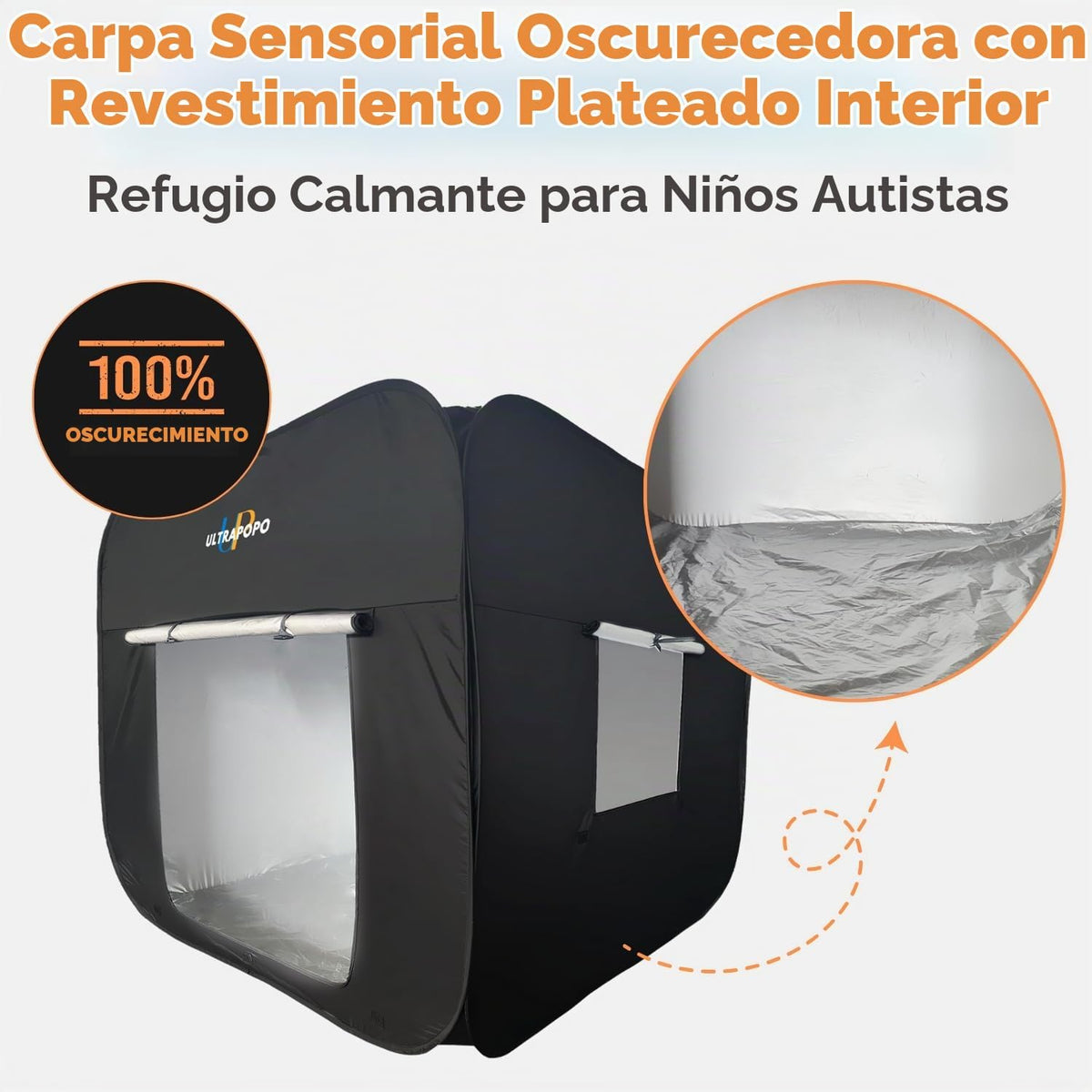 Ultrapopp Tienda Sensorial Emergente para Niños, Extra Grande 47x47...