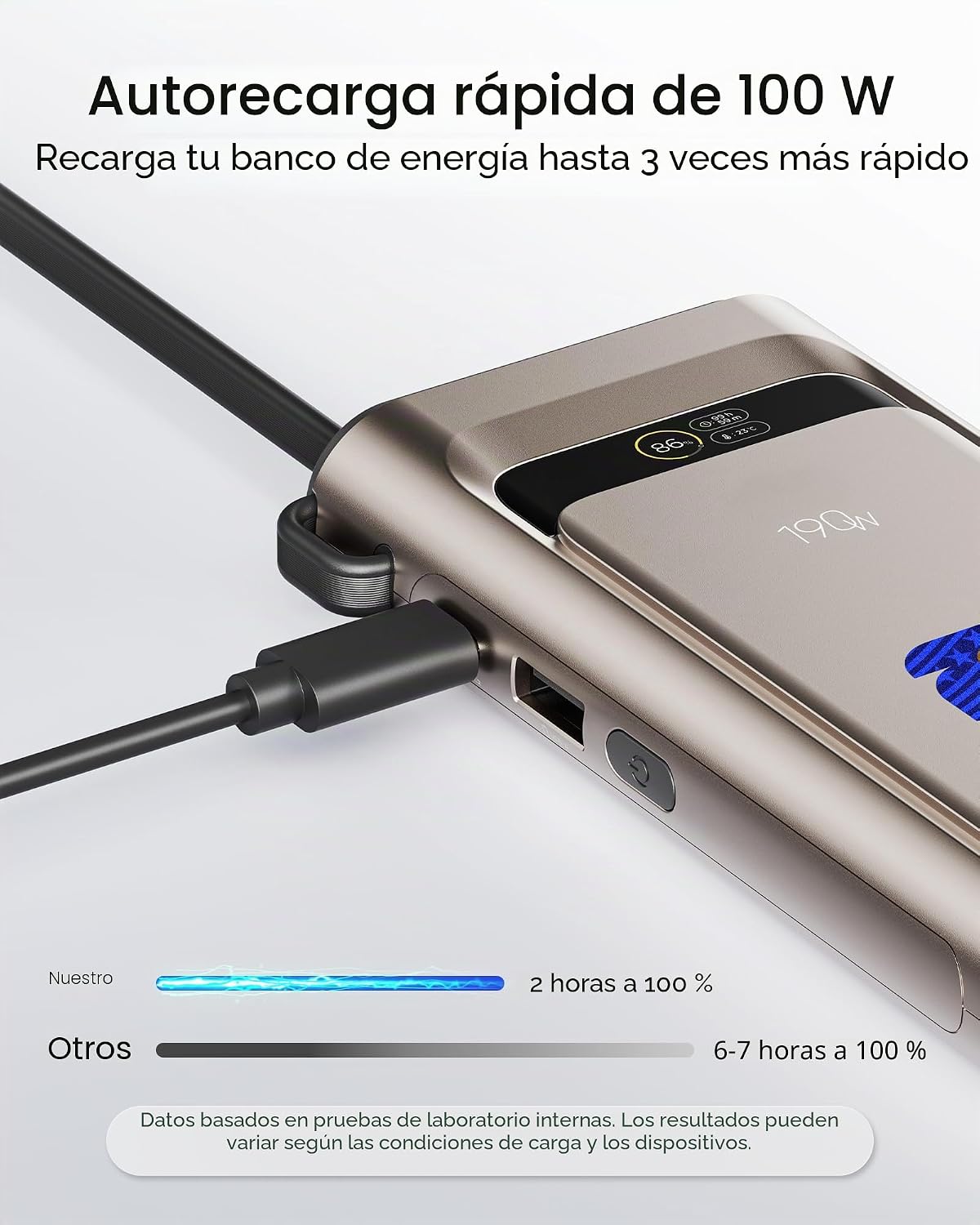 Banco de energía 2026 con licencia de la FIFA de 190 W 20000 mAh pa...