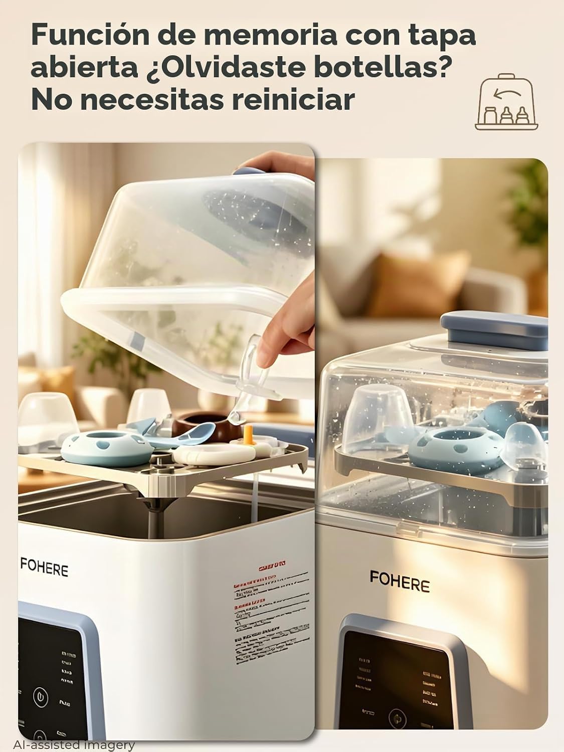 Baby Bottle Lavadora Pro, Lavadora, Esterilizador y Secadora de Bib...