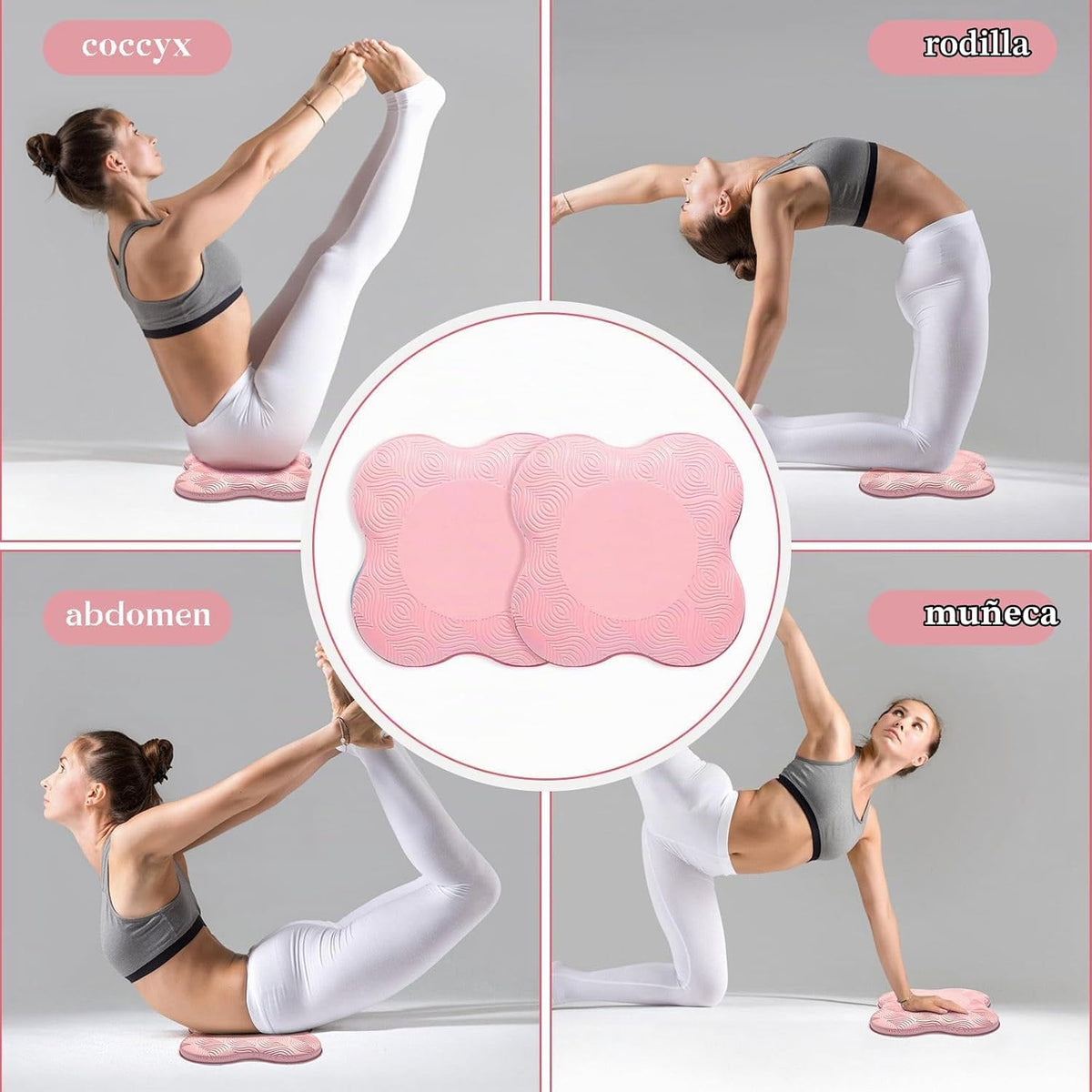 MBKHFLL Paquete de 2 Cojines de Yoga para Rodillas y Codos - Espuma...