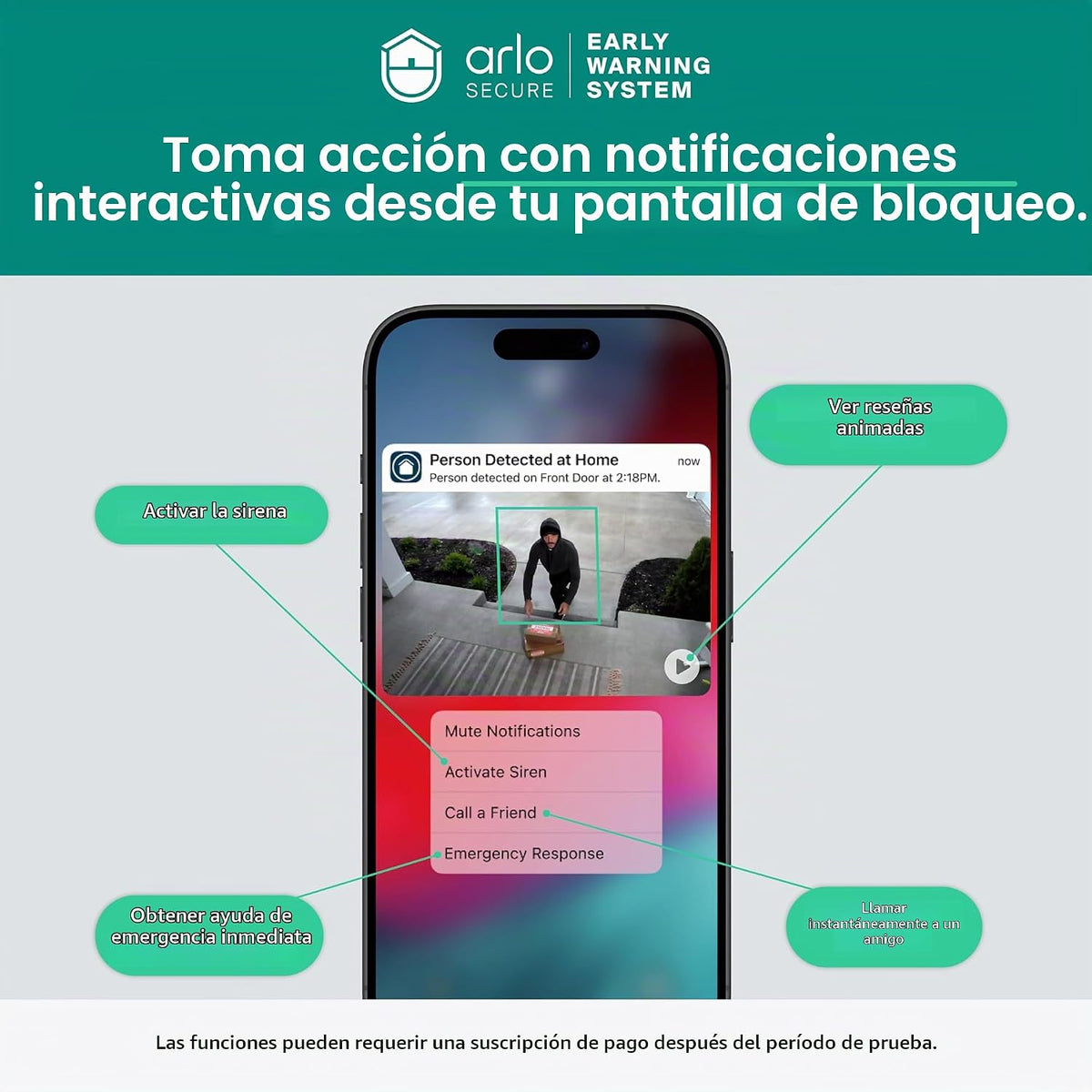 Arlo Essential Security Camera 2K (3ª generación, versión 2025) - C...