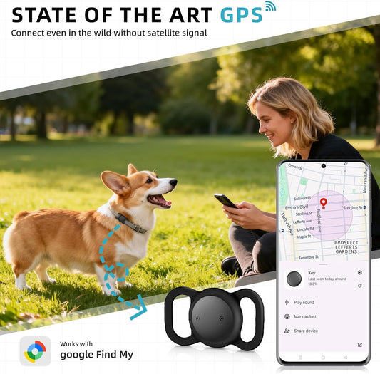 Collar de perro elegante de Android GPS, mini rastreador de activid...