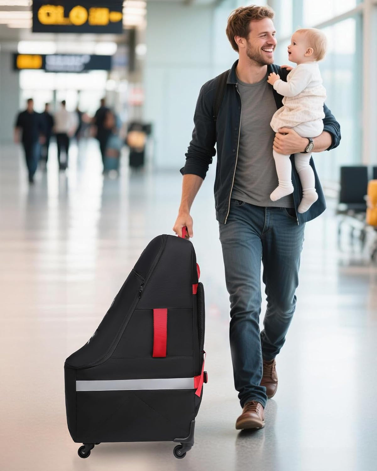 MCBD Bolsa de viaje para asiento de automóvil para avión, mochila p...