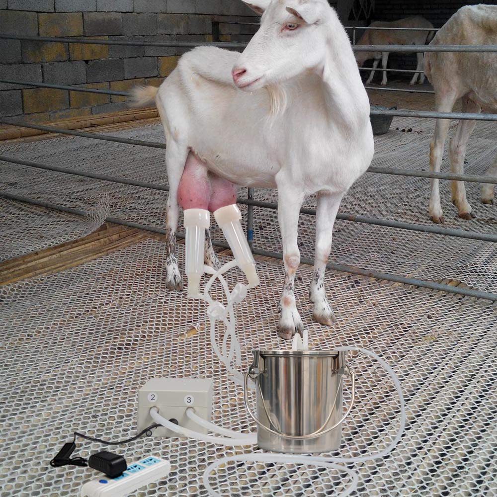Máquina de ordeño de cabra de 3 litros,Ordeñador eléctrico al vacío...