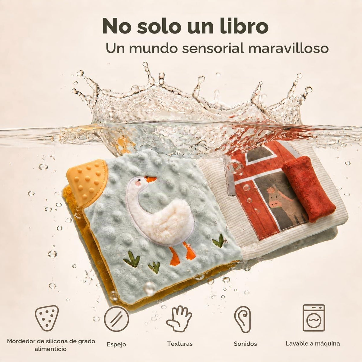 let's make Libros para bebés, juguetes para tocar y sentir, lib...