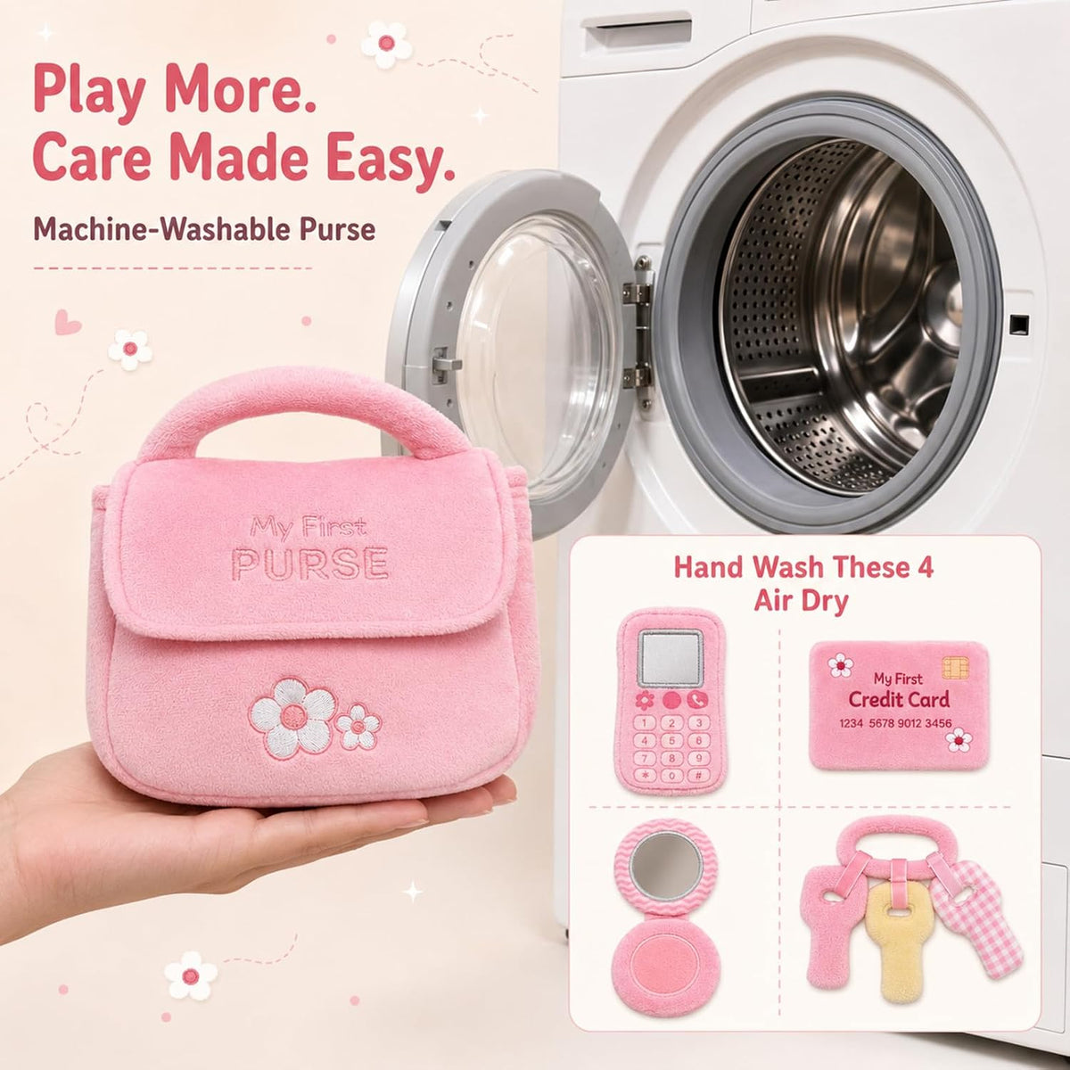 My First Baby - Bolso de peluche sensorial de 5 piezas, regalo para...