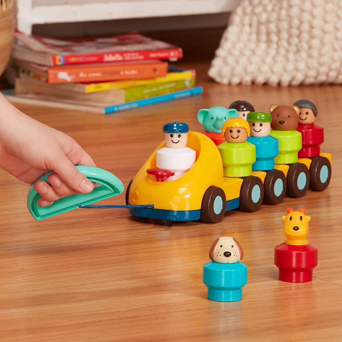Battat Autobús de juguete para niños pequeños, autobús giratorio co...