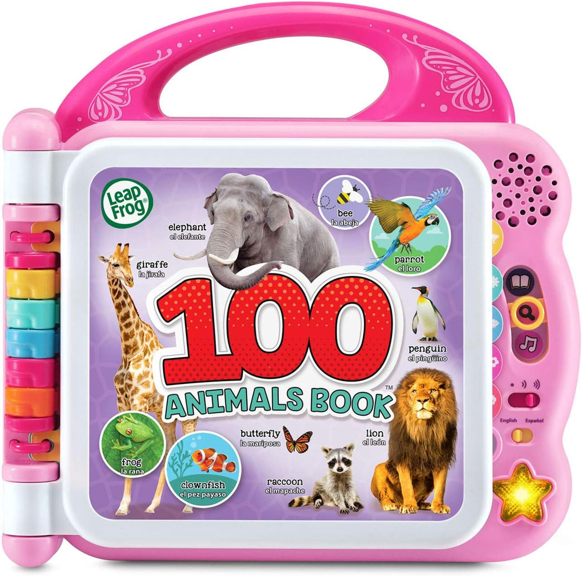 LeapFrog - Libro de 100 animales (Empaque libre de frustración), Rosa