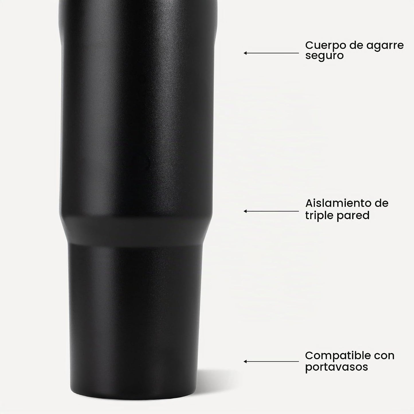 HydroJug Sport Botella de acero inoxidable con popote, aislada al v...