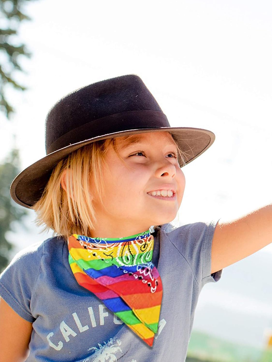 Aflyu 6 unidades Rainbow Pride Bandana Orgullo Gay LGBTQ Bandana Di...