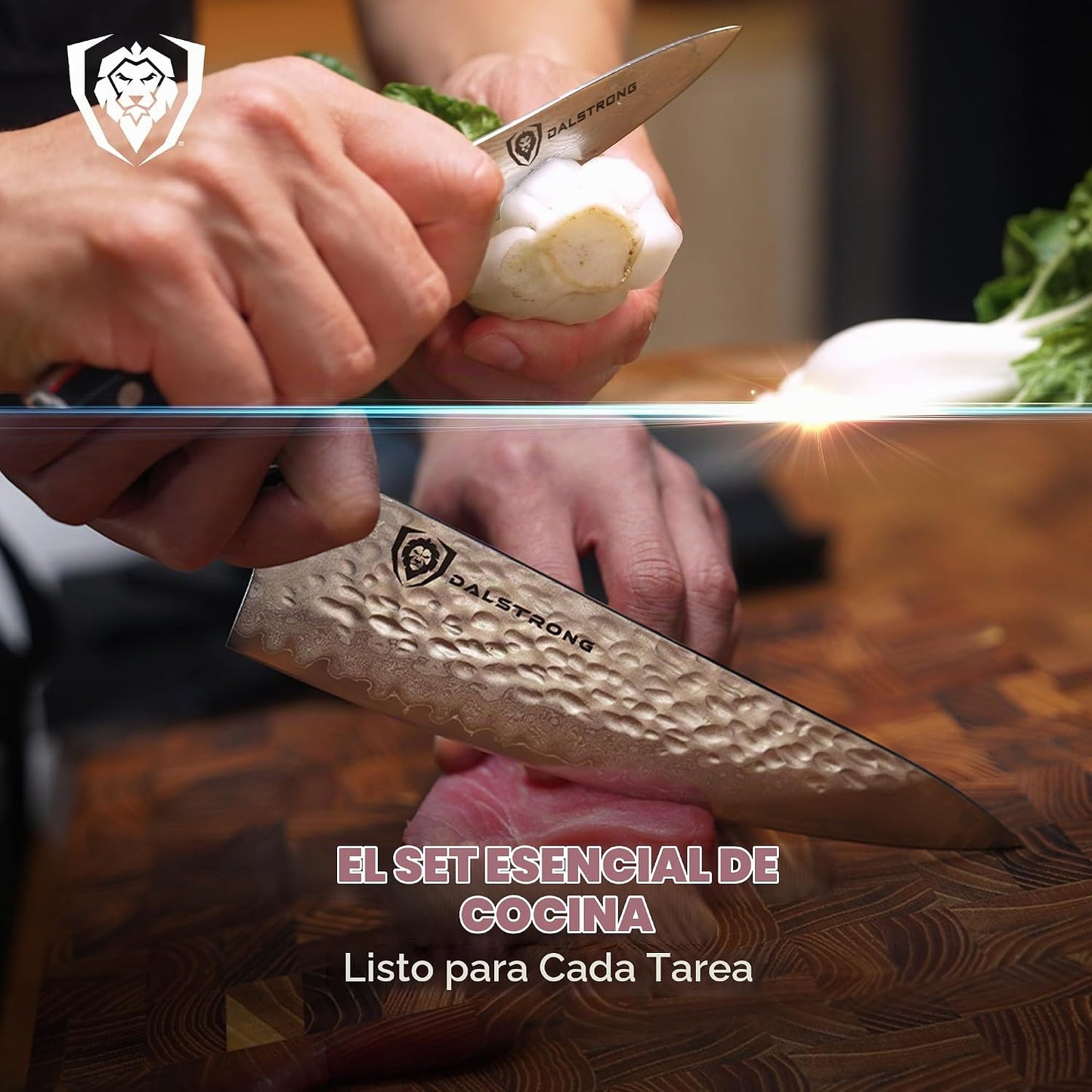 Dalstrong Juego de 2 piezas - Cuchillo de chef de 8 pulgadas y cuch...