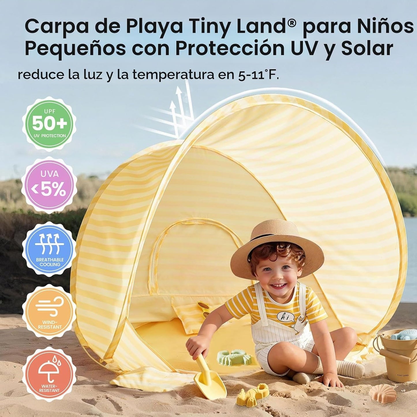 Tiny Land Tienda de campaña de playa para bebés \u2013 Tienda de ca...