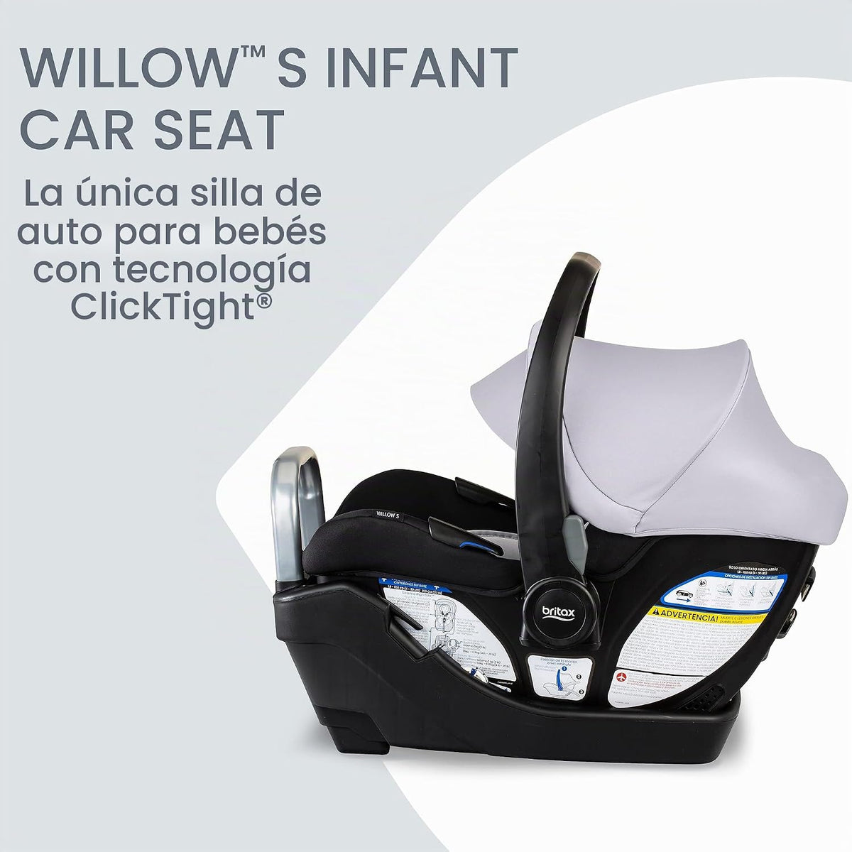 Britax Willow S Asiento de automóvil para bebés con Base Alpine, Te...