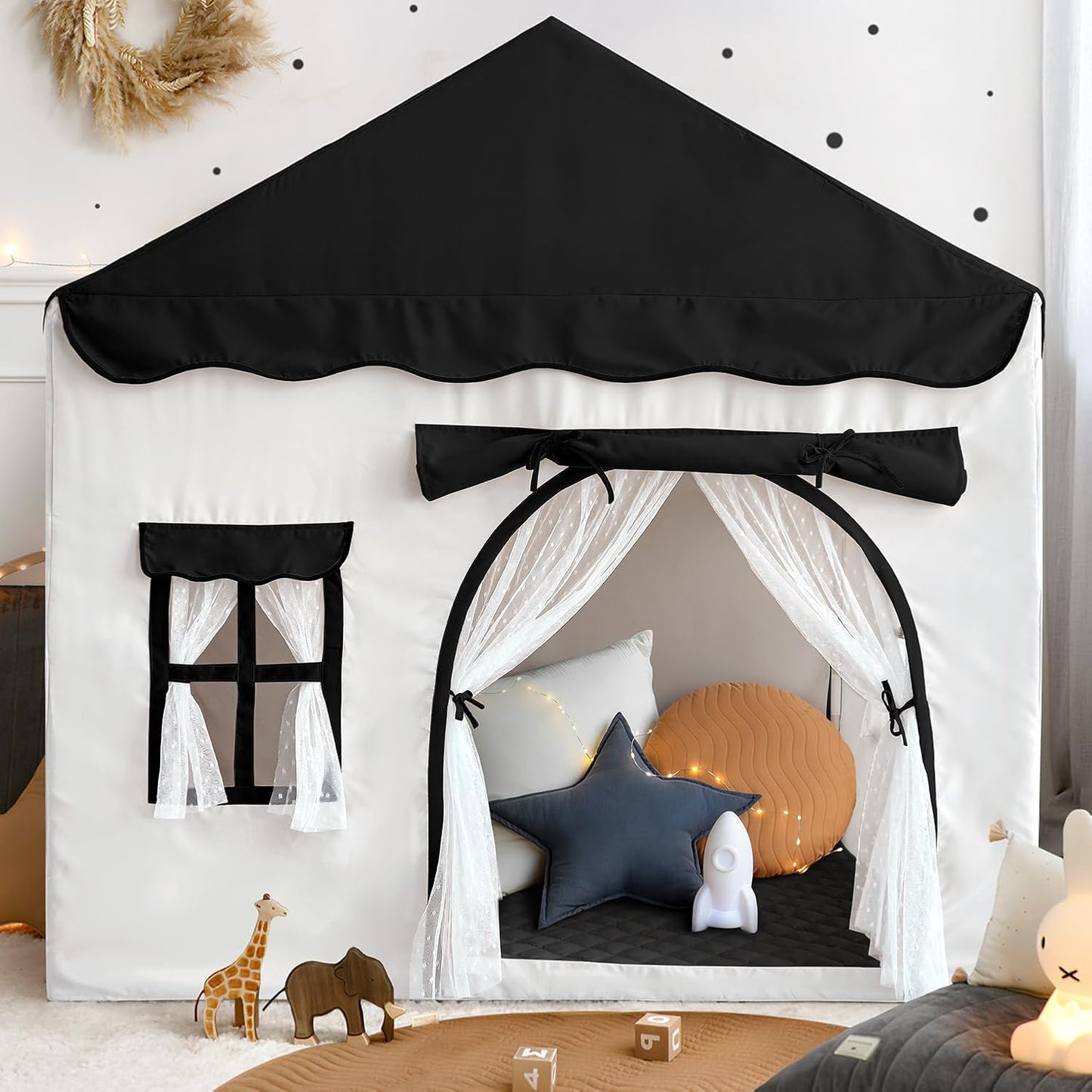 Tienda de campaña para niños con doble puerta para niños y niñas |...