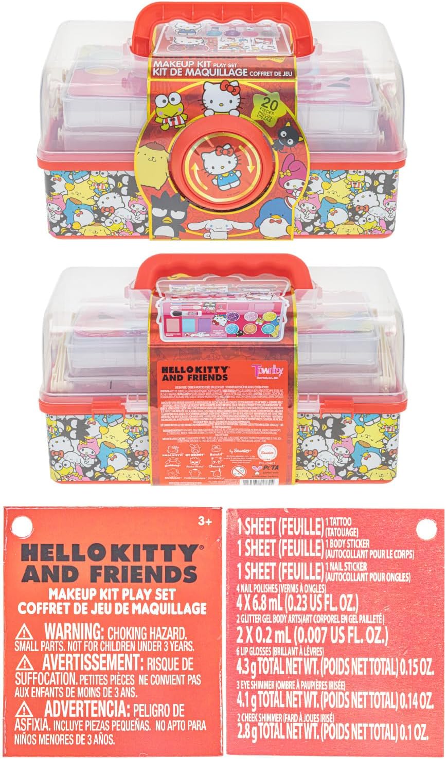 Hello Kitty - Estuche organizador de maquillaje con cosméticos, a p...