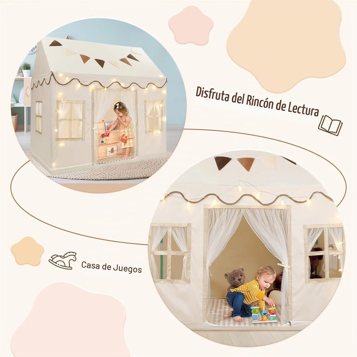 BOLERLE Tienda de Campaña para Niños, Casa de Juegos Grande para Ni...
