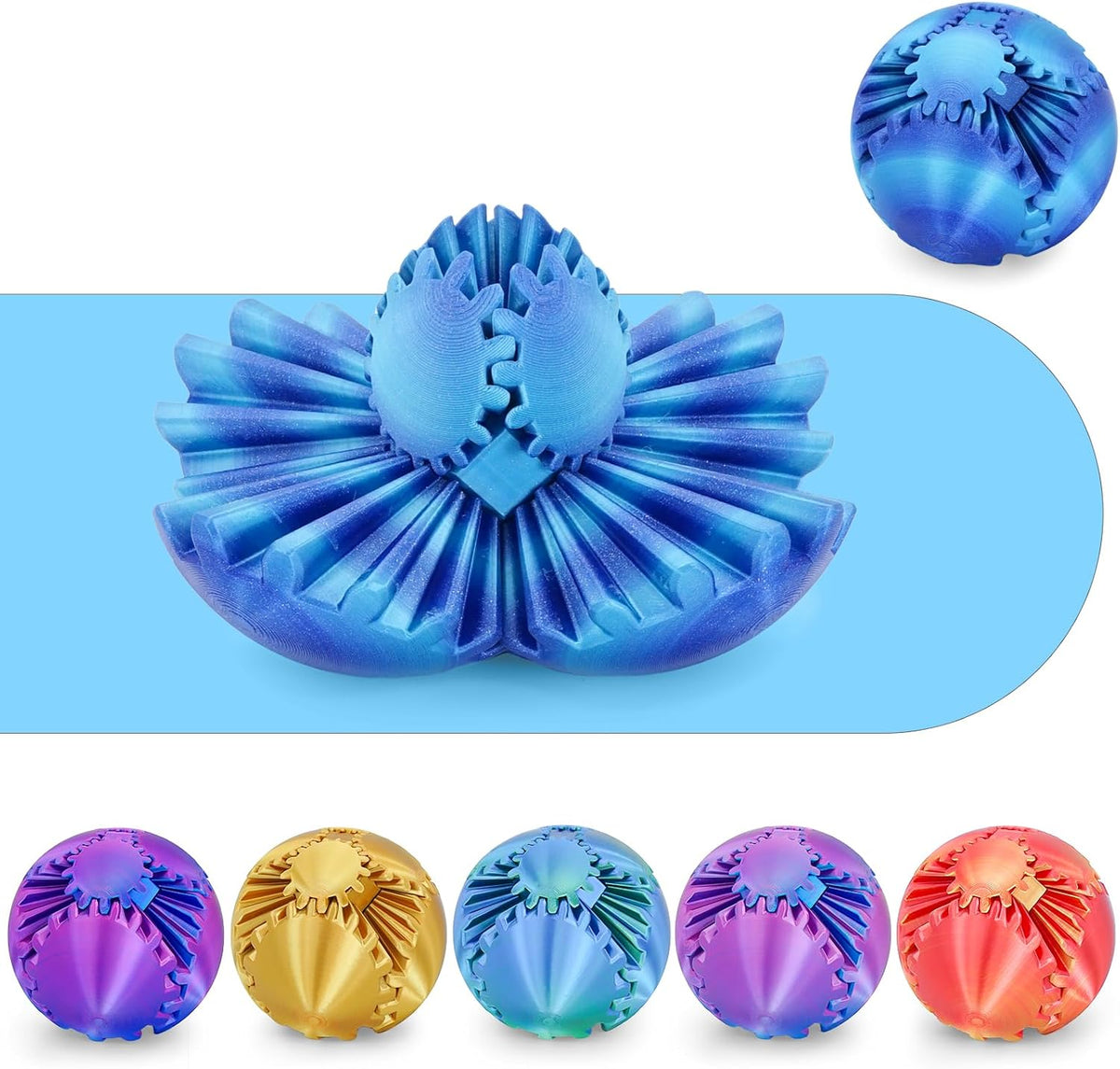 Cubo Juguete Fidget Bola de Engranajes Impreso en 3D, Juguetes Fidg...