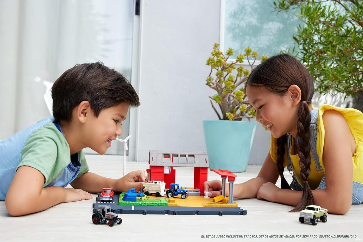 Matchbox Coche y juego de juguete, Action Drivers Farm Adventure co...