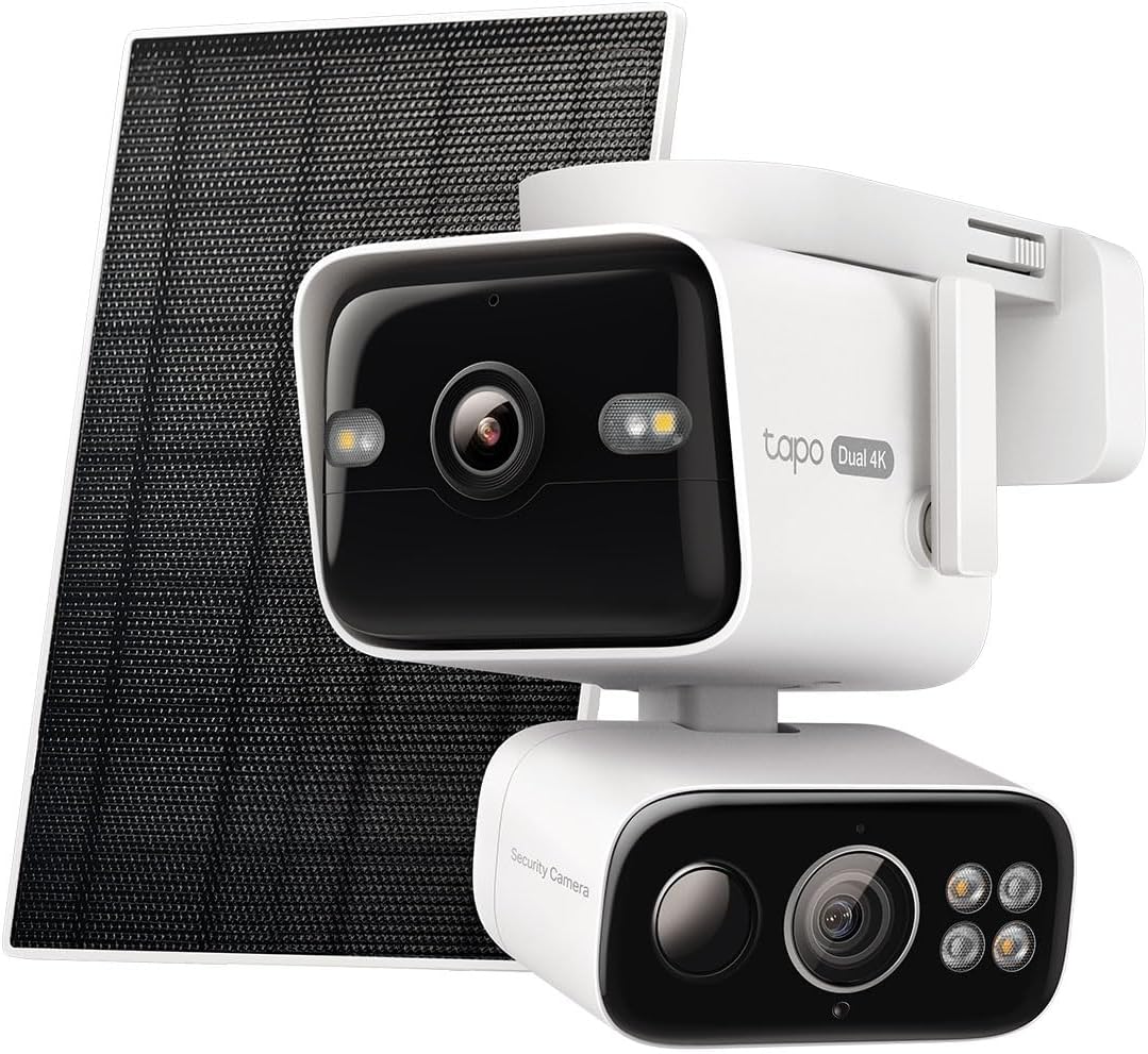 Tapo Cámara de seguridad 4K inalámbrica para exteriores, panorámica...