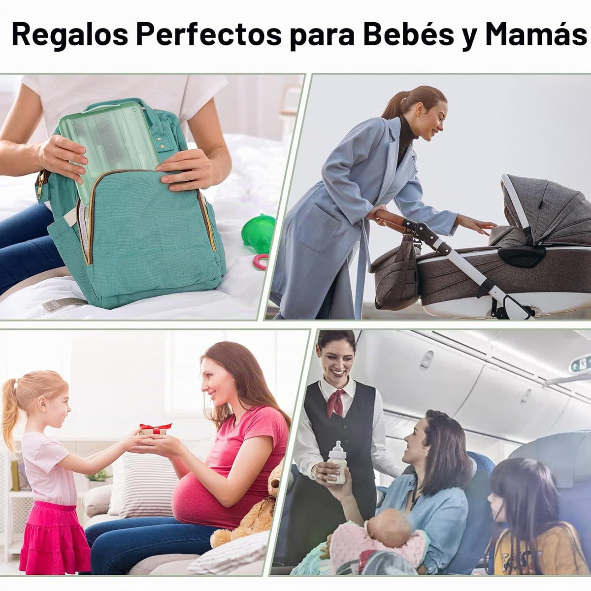 Juego de cepillos limpiadores de botellas 6 en 1 con estantes de se...