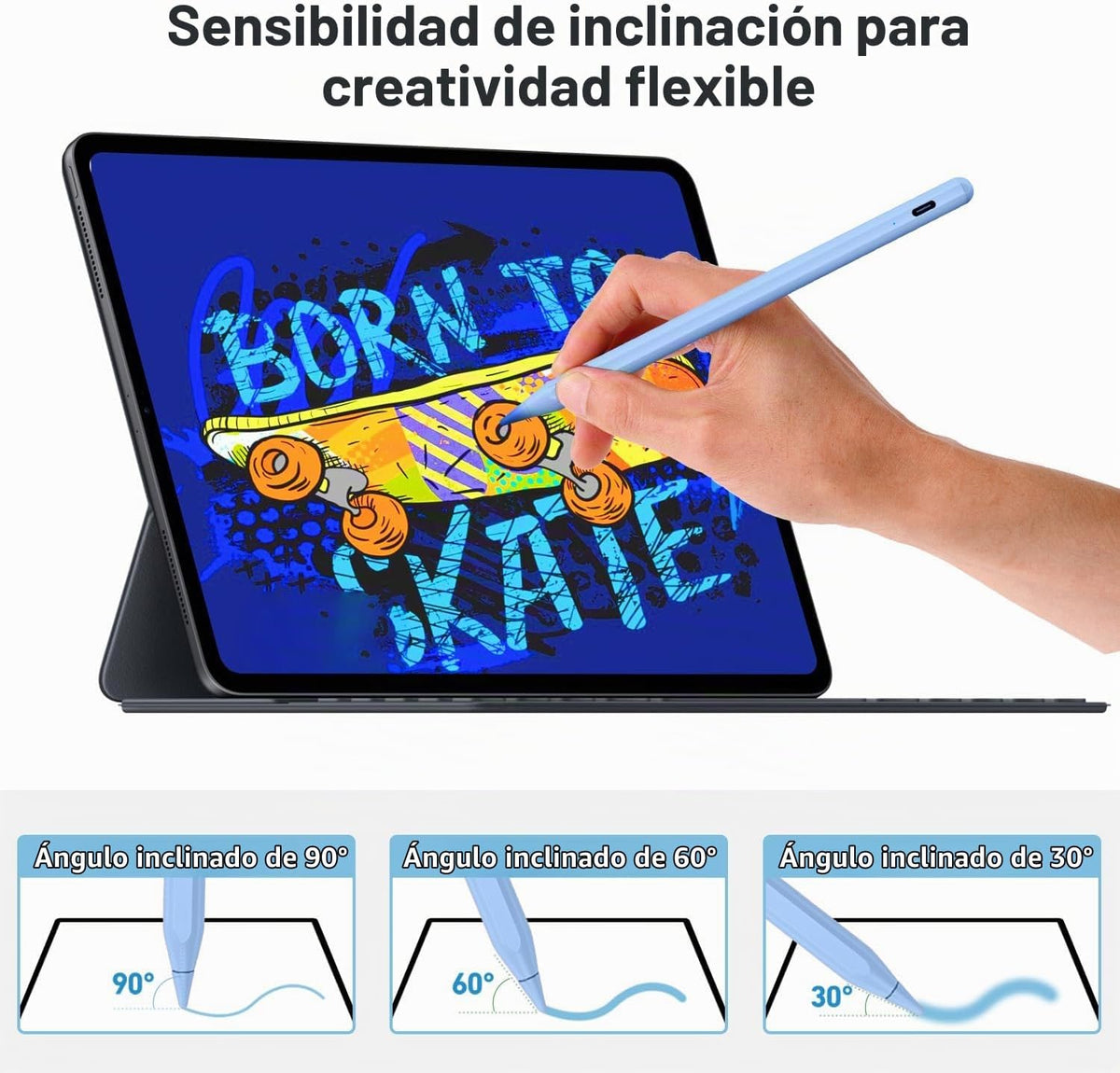 Lápiz capacitivo para iPad Apple: Carga rápida para lápiz de Apple...
