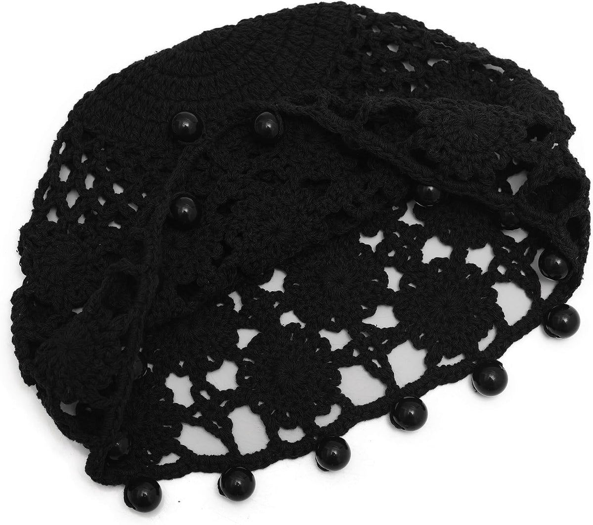 ZLYC Gorro de calabaza de crochet de algodón para mujer hecho a man...