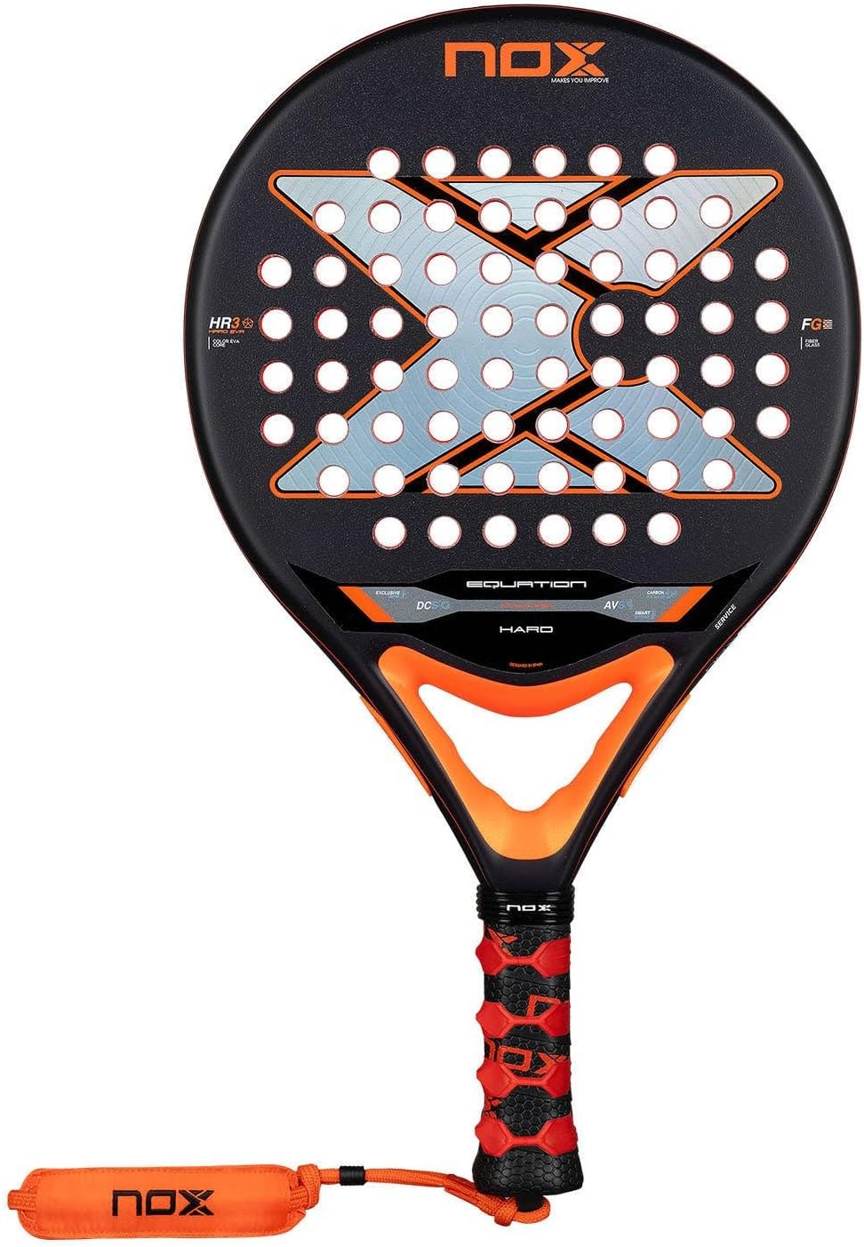 NOX Raqueta de pádel Ecuación Hard 2026 | Pala Padel de Forma Redon...