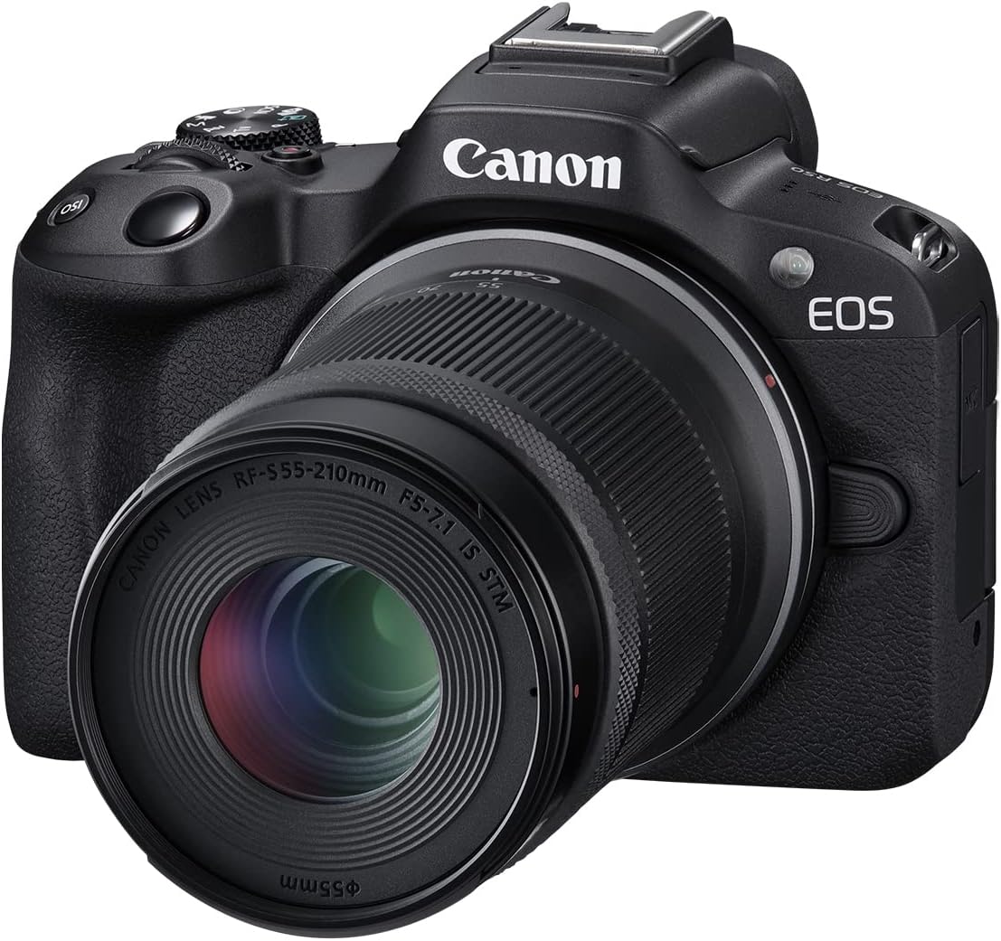 Cámara Canon EOS R50 sin espejo con lentes RF-S18-45mm F4.5-6.3 is...